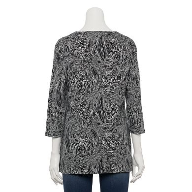 Women's Croft & Barrow® Splitneck Tunic