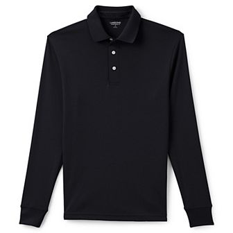 Big & Tall Lands' End Super Soft Long Sleeve Supima Polo