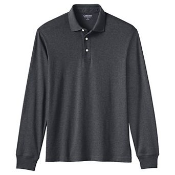 Big & Tall Lands' End Super Soft Long Sleeve Supima Polo