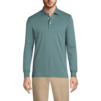 Big & Tall Lands' End Super Soft Long Sleeve Supima Polo