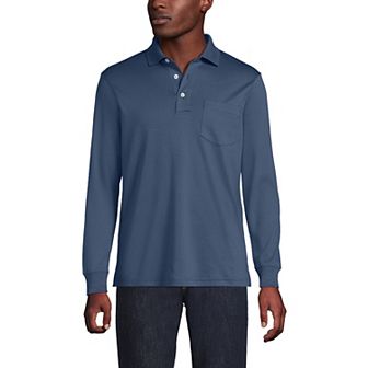 Men's Lands' End Classic-Fit Super Soft Supima Pocket Polo