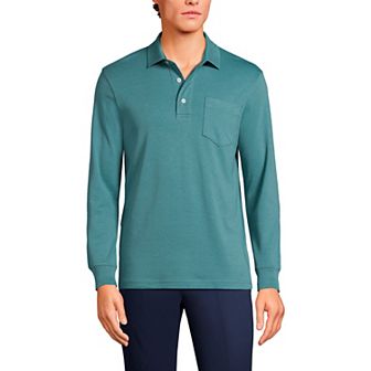 Men's Lands' End Classic-Fit Super Soft Supima Pocket Polo
