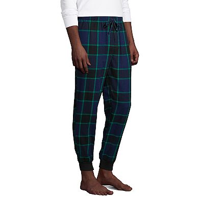Men's Lands' End Flannel Jogger Pajama Pants