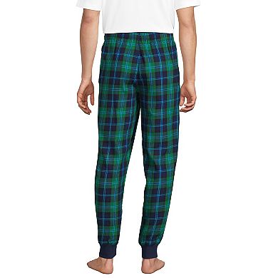 Men's Lands' End Flannel Jogger Pajama Pants
