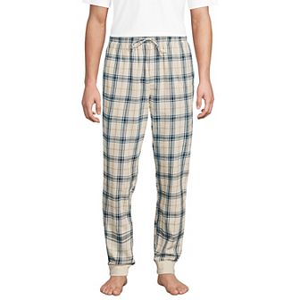 Men's Lands' End Flannel Jogger Pajama Pants