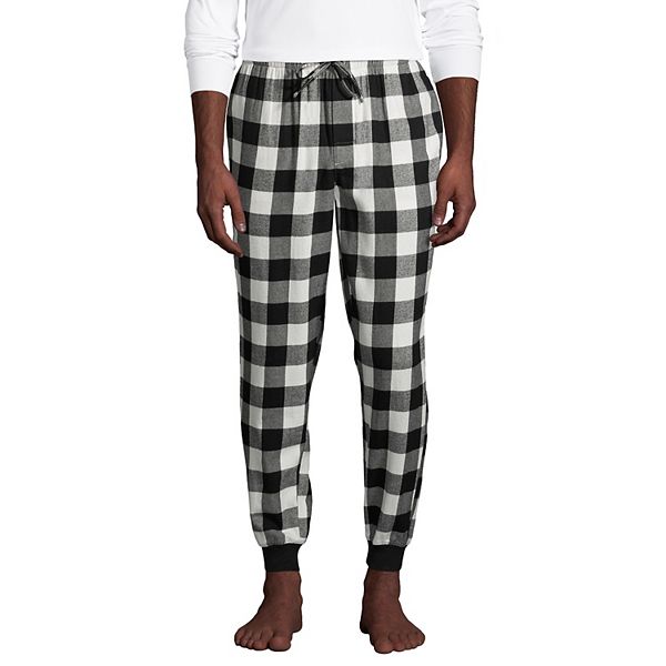 Men's Lands' End Flannel Jogger Pajama Pants