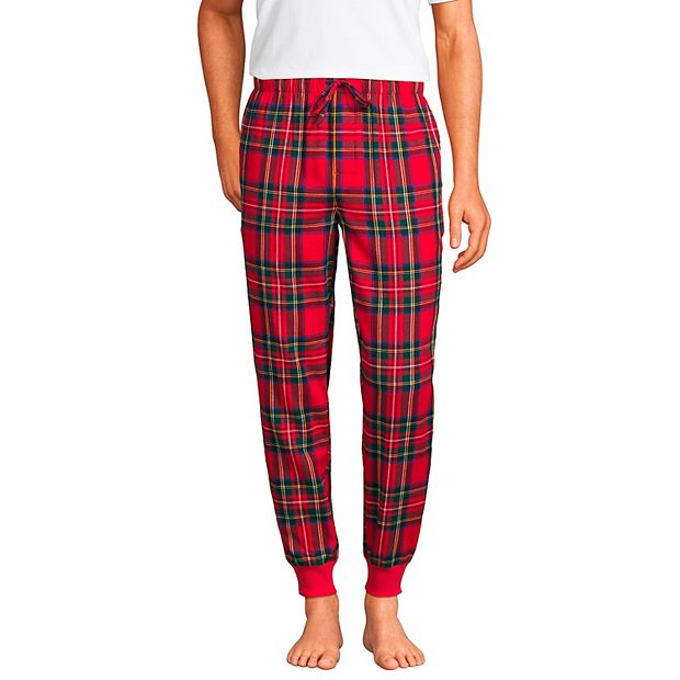 Men's Lands' End Flannel Jogger Pajama Pants