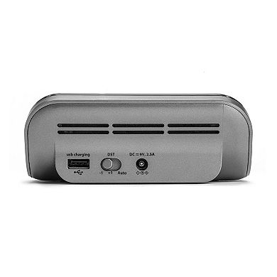 iHome iW18BG Compact Alarm Clock with Qi Wireless Charging