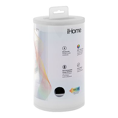 iHome iBT780 PlayGlow Rechargeable Color Changing Bluetooth Speaker