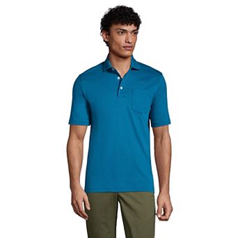 Men's Lands' End Super Soft Supima Pocket Polo