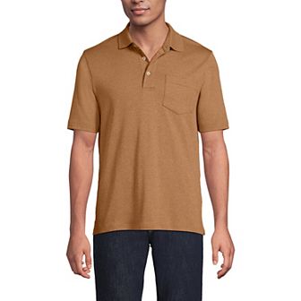 Men's Lands' End Super Soft Supima Pocket Polo