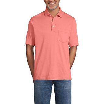 Men's Lands' End Super Soft Supima Pocket Polo
