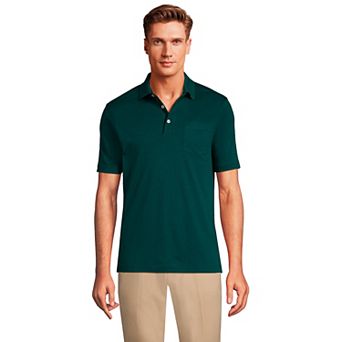 Men's Lands' End Super Soft Supima Pocket Polo