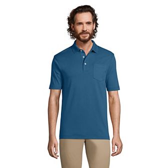 Men's Lands' End Super Soft Supima Pocket Polo