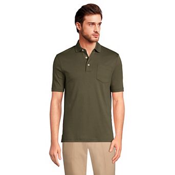 Men's Lands' End Super Soft Supima Pocket Polo