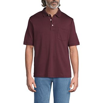 Men's Lands' End Super Soft Supima Pocket Polo