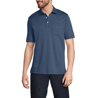 Men's Lands' End Super Soft Supima Pocket Polo