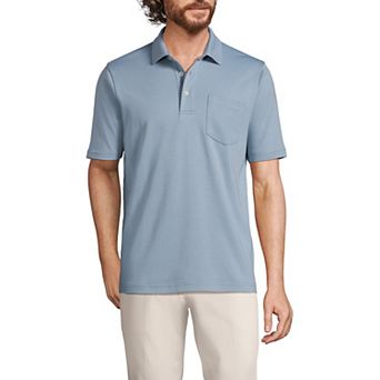 Men's Lands' End Super Soft Supima Pocket Polo