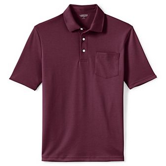 Men's Lands' End Super Soft Supima Pocket Polo