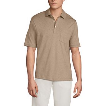 Men's Lands' End Super Soft Supima Pocket Polo