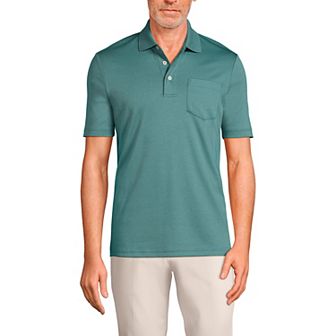 Men's Lands' End Super Soft Supima Pocket Polo