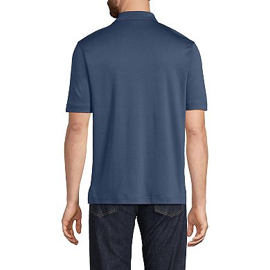 Men's Lands' End Tailored-Fit Super Soft Supima Pocket Polo