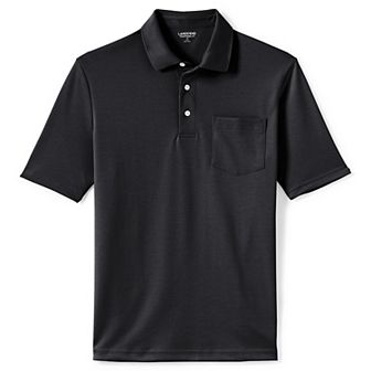 Big & Tall Lands' End Super Soft Supima Pocket Polo