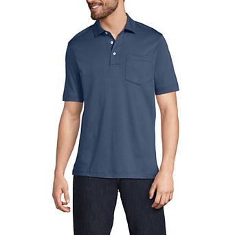 Big & Tall Lands' End Super Soft Supima Pocket Polo