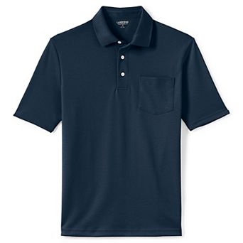 Big & Tall Lands' End Super Soft Supima Pocket Polo