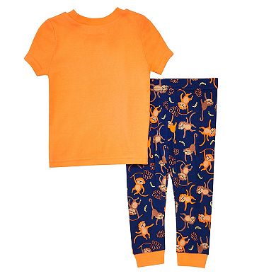 Baby Boy Cuddl Duds® Monkey Pajama Set 