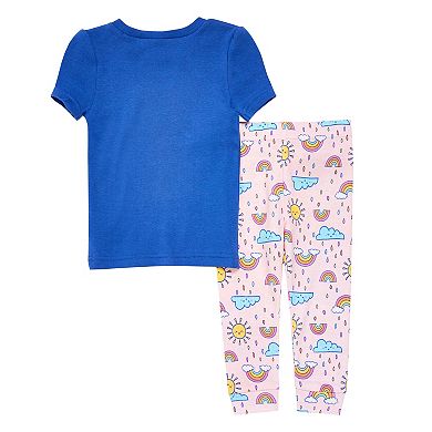 Baby Girl Cuddl Duds® Rainbow Pajama Set 