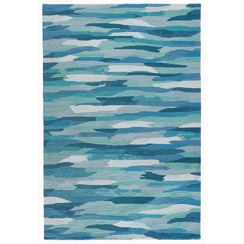 Liora Manne Capri Cloud Indoor Outdoor Rug, Blue, 7.5X9.5 Ft