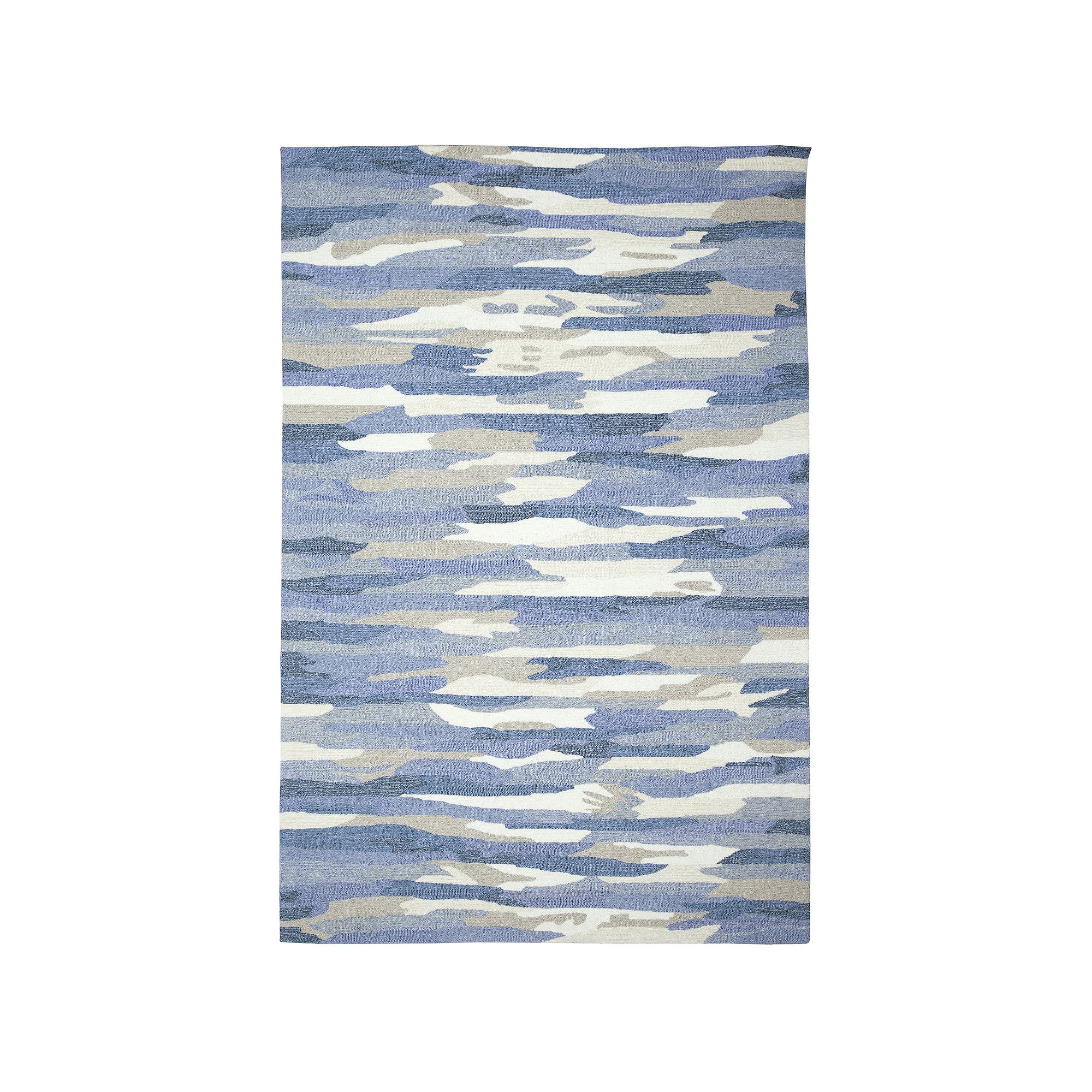 Liora Manne Capri Cloud Indoor Outdoor Rug, Soft Blue