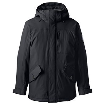 Men's Lands' End Waterproof Squall Stadium Long Coat
