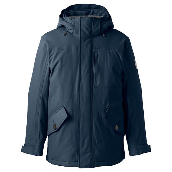 Men's Lands' End Waterproof Squall Stadium Long Coat