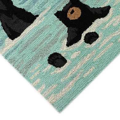 Liora Manne Frontporch Bathing Bears Indoor Outdoor Rug
