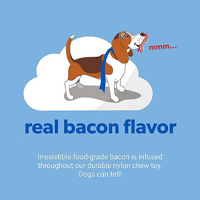Lumabone Bacon Wishbone Dog Chew Toy - Large