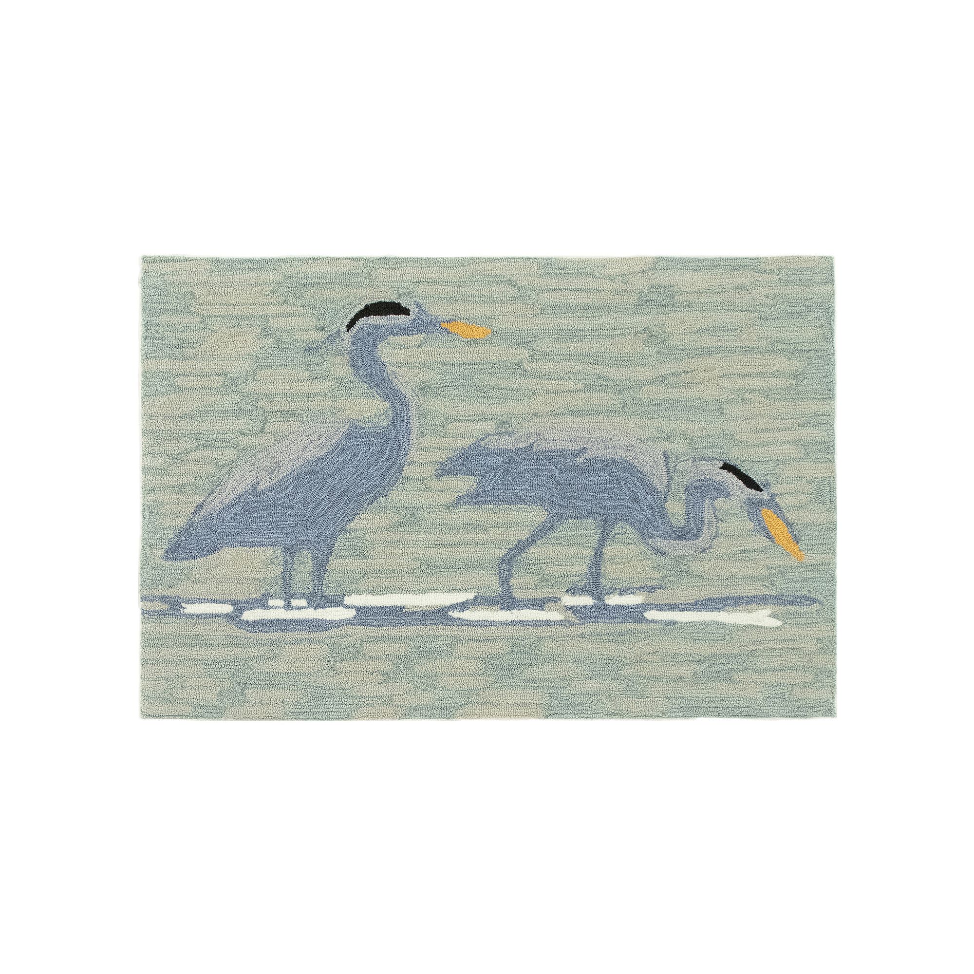 Liora Manne Frontporch Blue Heron Indoor Outdoor Rug