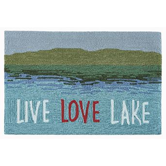 Liora Manne Frontporch Live Love Lake Indoor Outdoor Rug