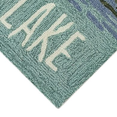 Liora Manne Frontporch Live Love Lake Indoor Outdoor Rug