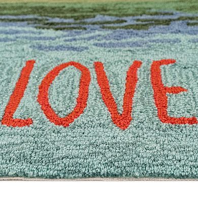 Liora Manne Frontporch Live Love Lake Indoor Outdoor Rug