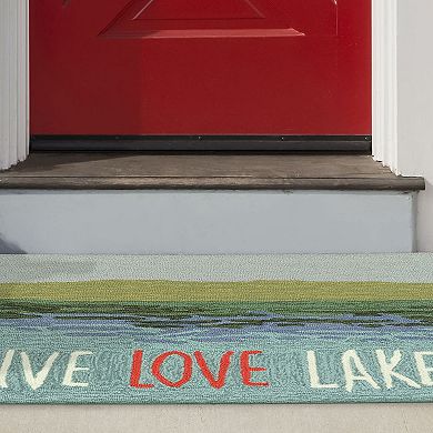 Liora Manne Frontporch Live Love Lake Indoor Outdoor Rug