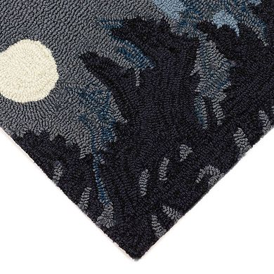 Liora Manne Frontporch Moonlit Moose Indoor Outdoor Rug