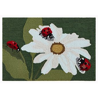 Liora Manne Frontporch Ladybugs Indoor Outdoor Rug