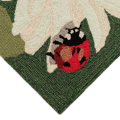 Liora Manne Frontporch Ladybugs Indoor Outdoor Rug