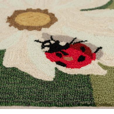 Liora Manne Frontporch Ladybugs Indoor Outdoor Rug