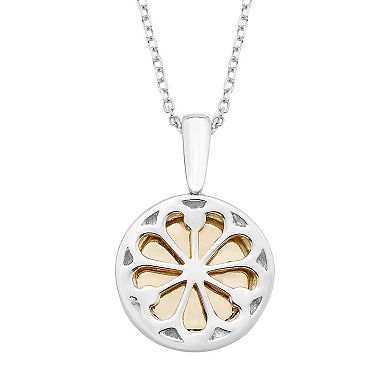 It's Personal 14k Gold Over Sterling Silver Diamond Accent Starburst Pendant Necklace