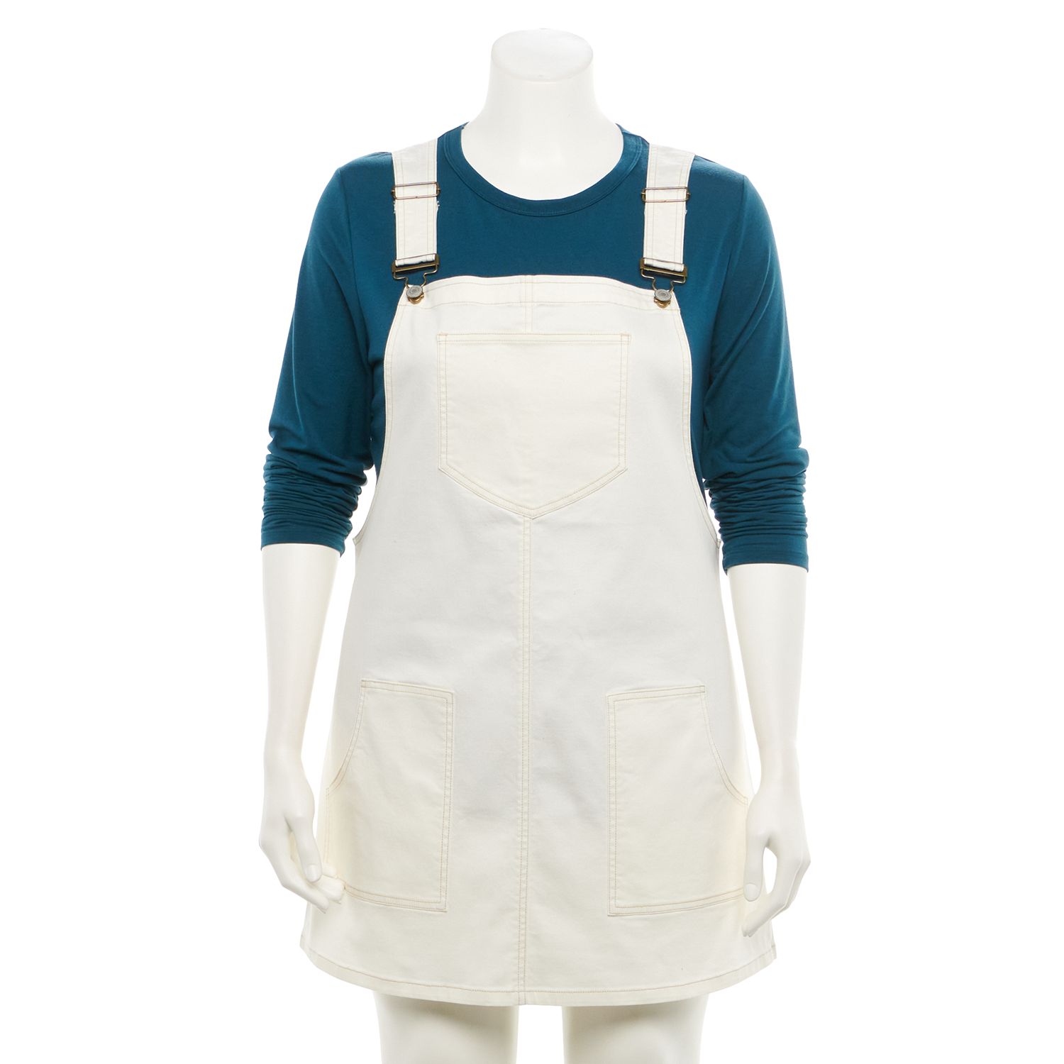 kohls plus size white dress