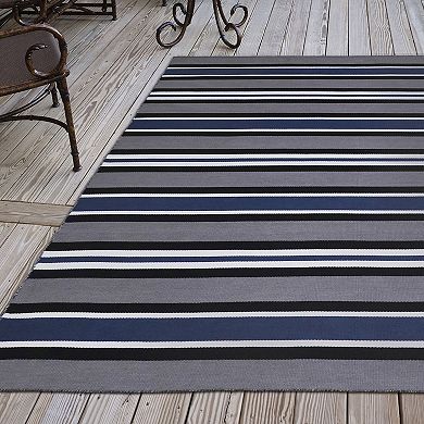 Liora Manne Sorrento Cabana Stripe Indoor Outdoor Rug