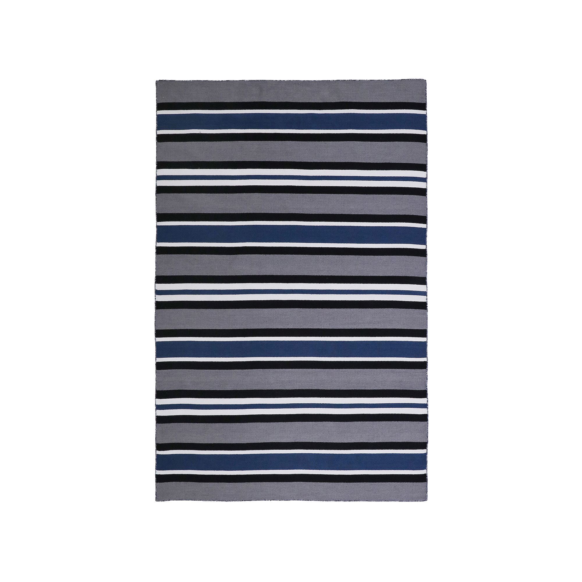 Liora Manne Sorrento Cabana Stripe Indoor Outdoor Rug, Blue
